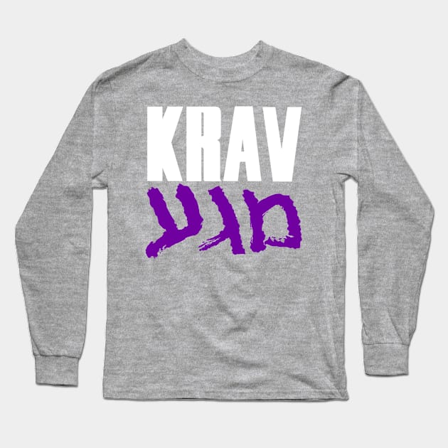 Krav Magakira - Purple v2 Long Sleeve T-Shirt by Phobotech